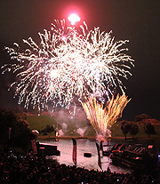 Fwuerwerk am Olympiasee (©Foto: Martin Schmitz))